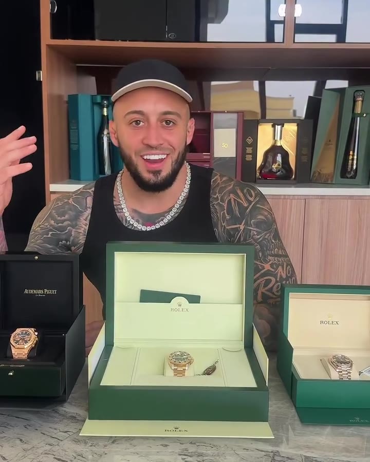 Jayden with Rolex and Audemars Piguet pieces